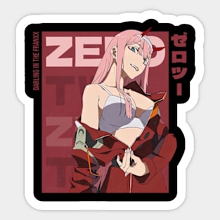 Zero Two Darling In The Franxx Sticker